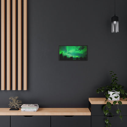 Northern Lights on Canvas Panoramic