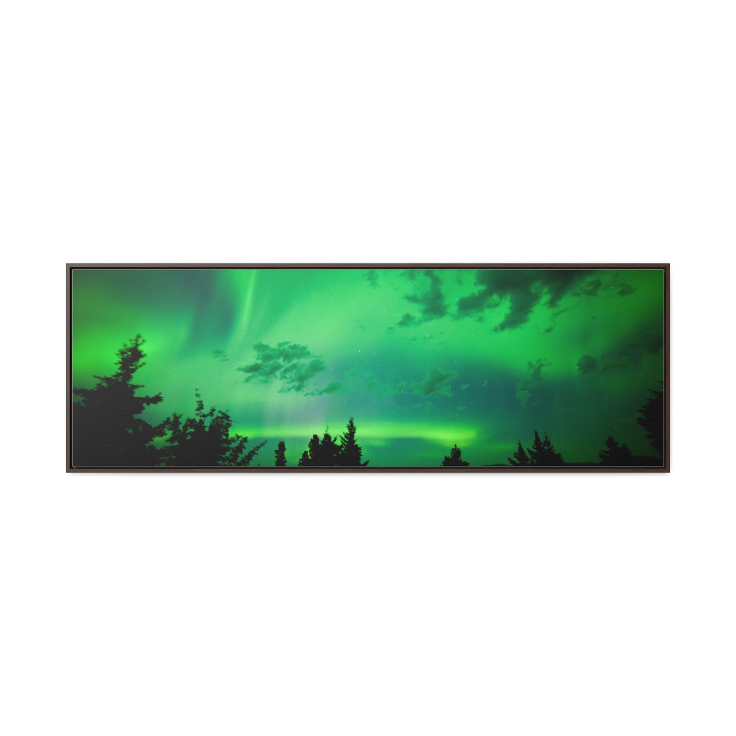 Northern Lights on Canvas Panoramic