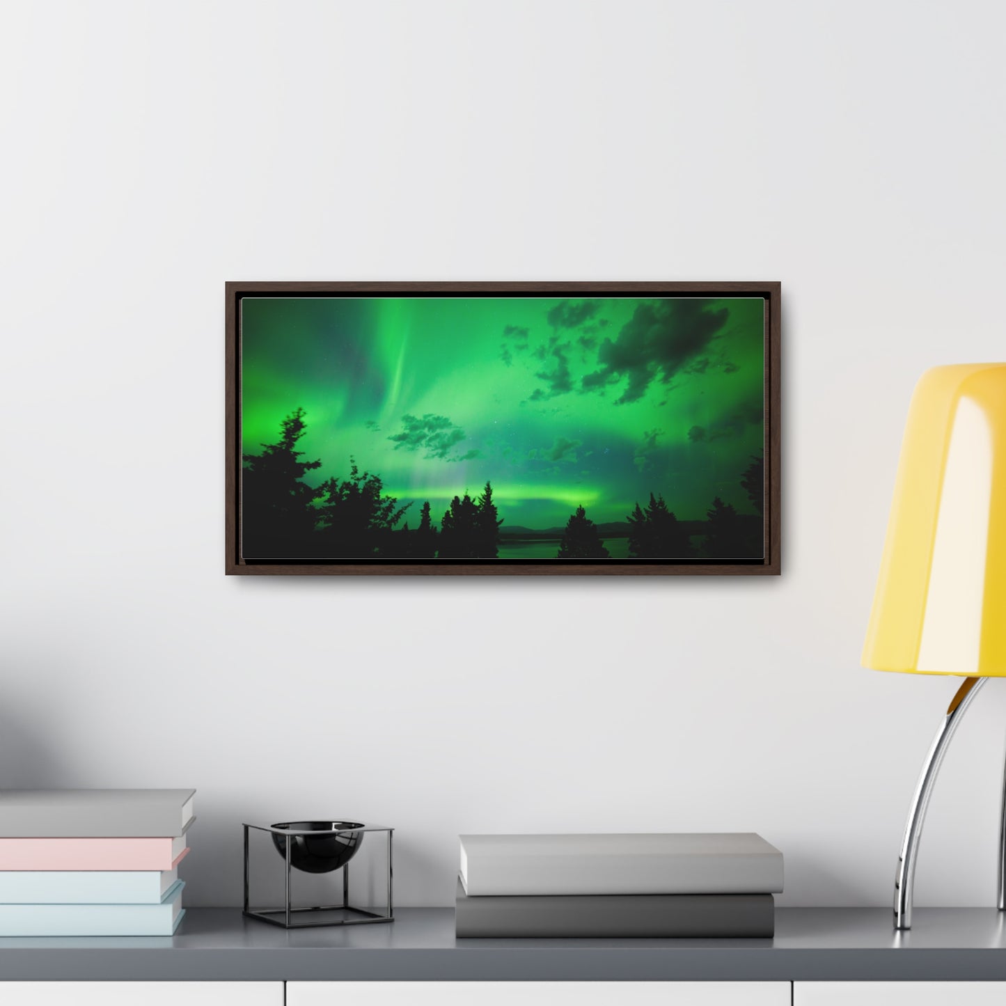 Northern Lights on Canvas Panoramic
