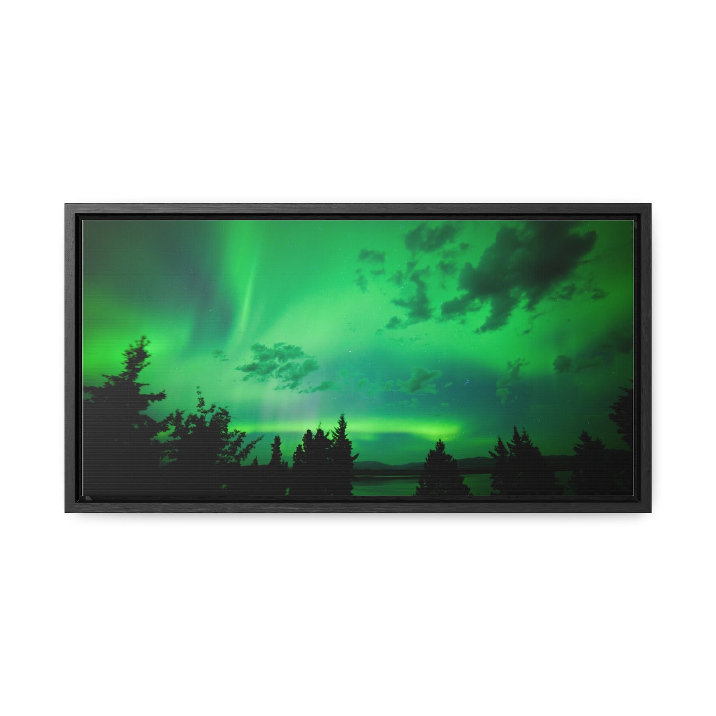 Northern Lights on Canvas Panoramic