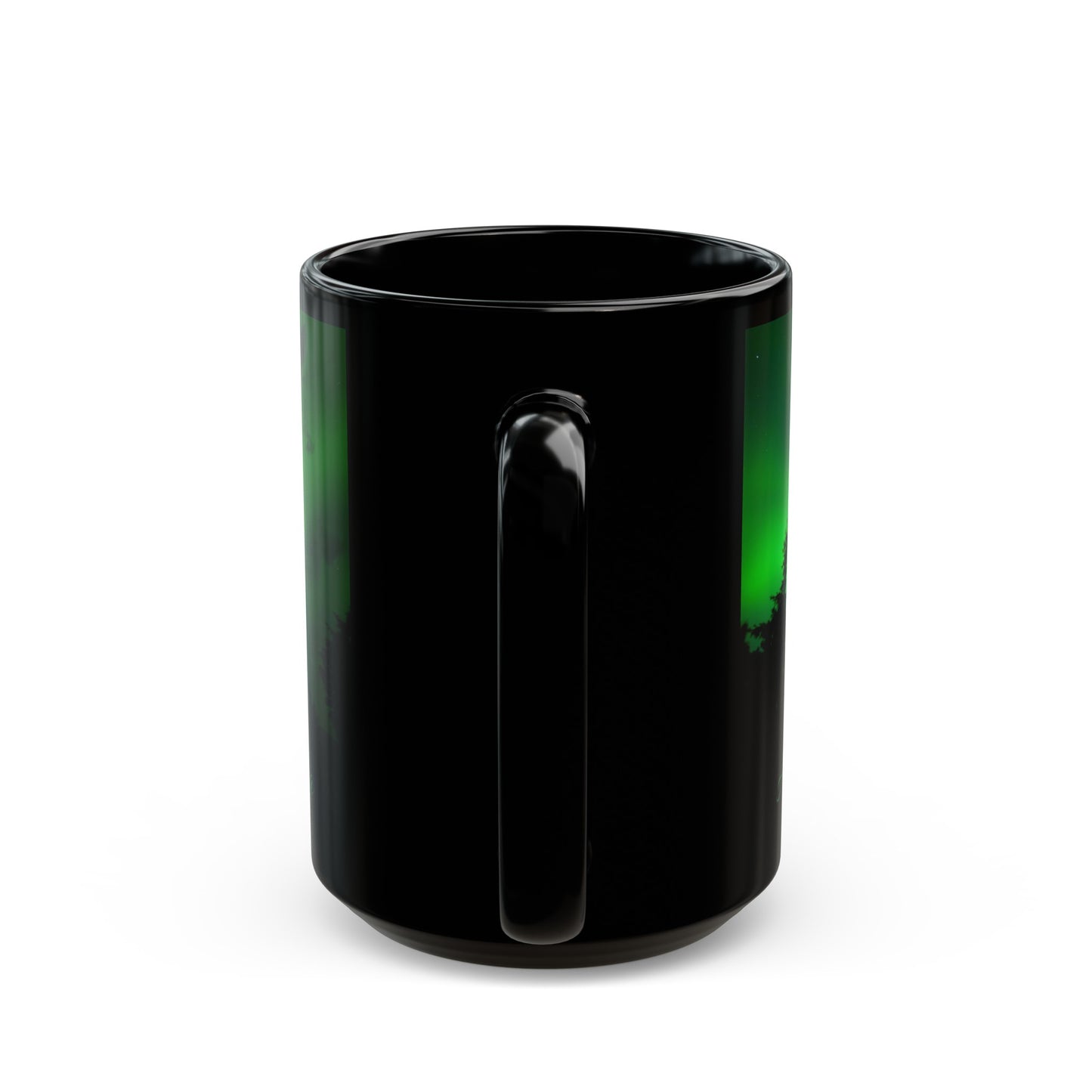 ALASKA Northern Lights Black Mug (11oz, 15oz)