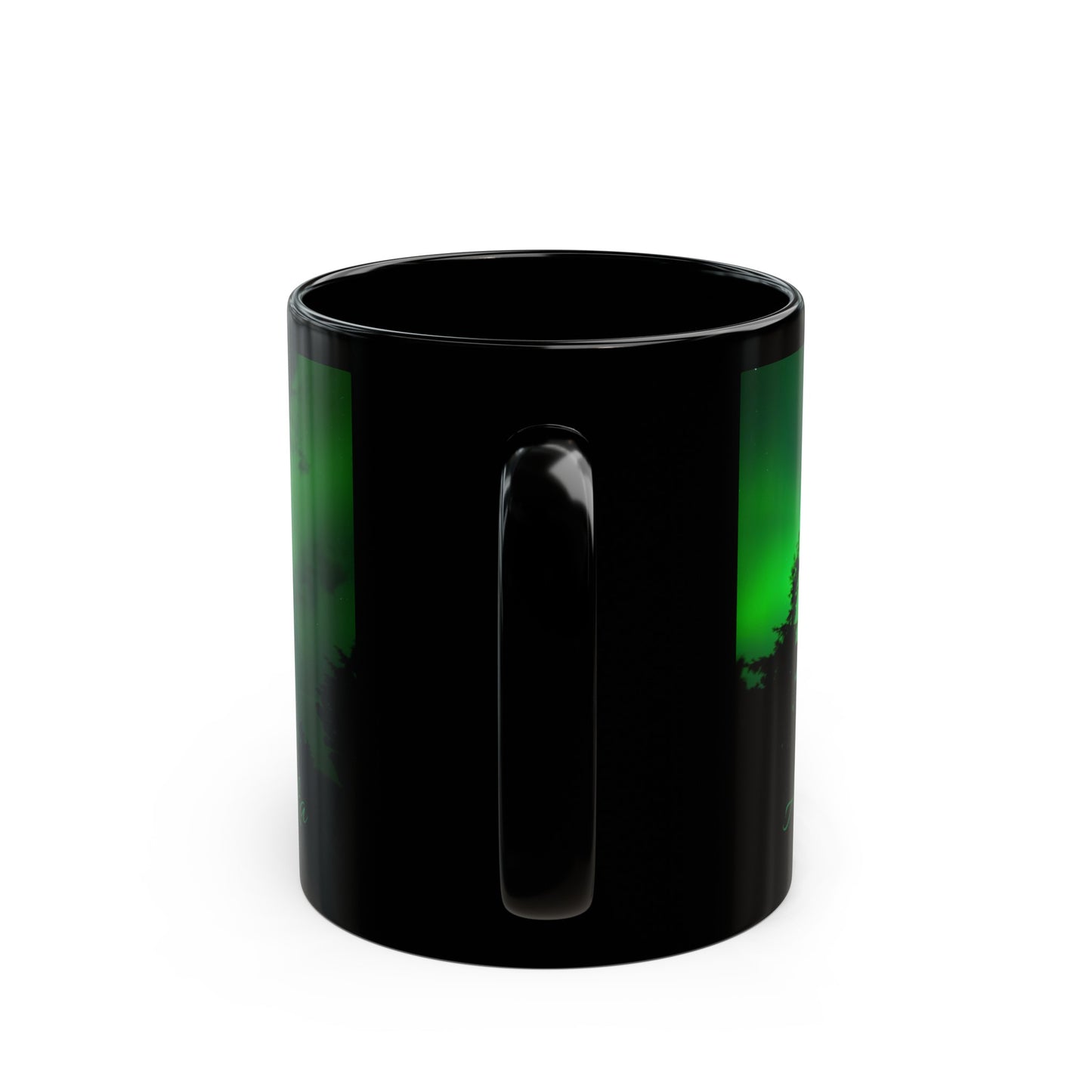 ALASKA Northern Lights Black Mug (11oz, 15oz)