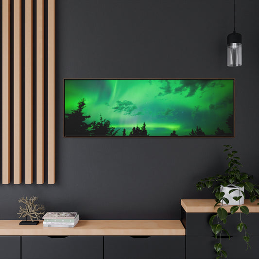 Northern Lights on Canvas Panoramic
