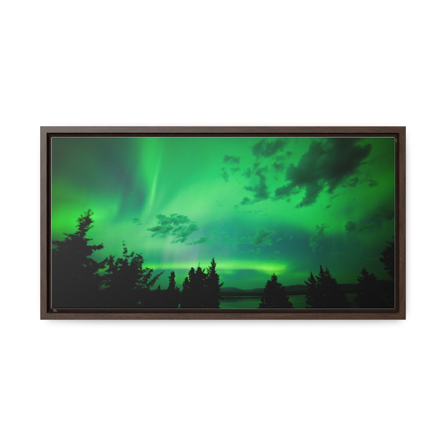 Northern Lights on Canvas Panoramic