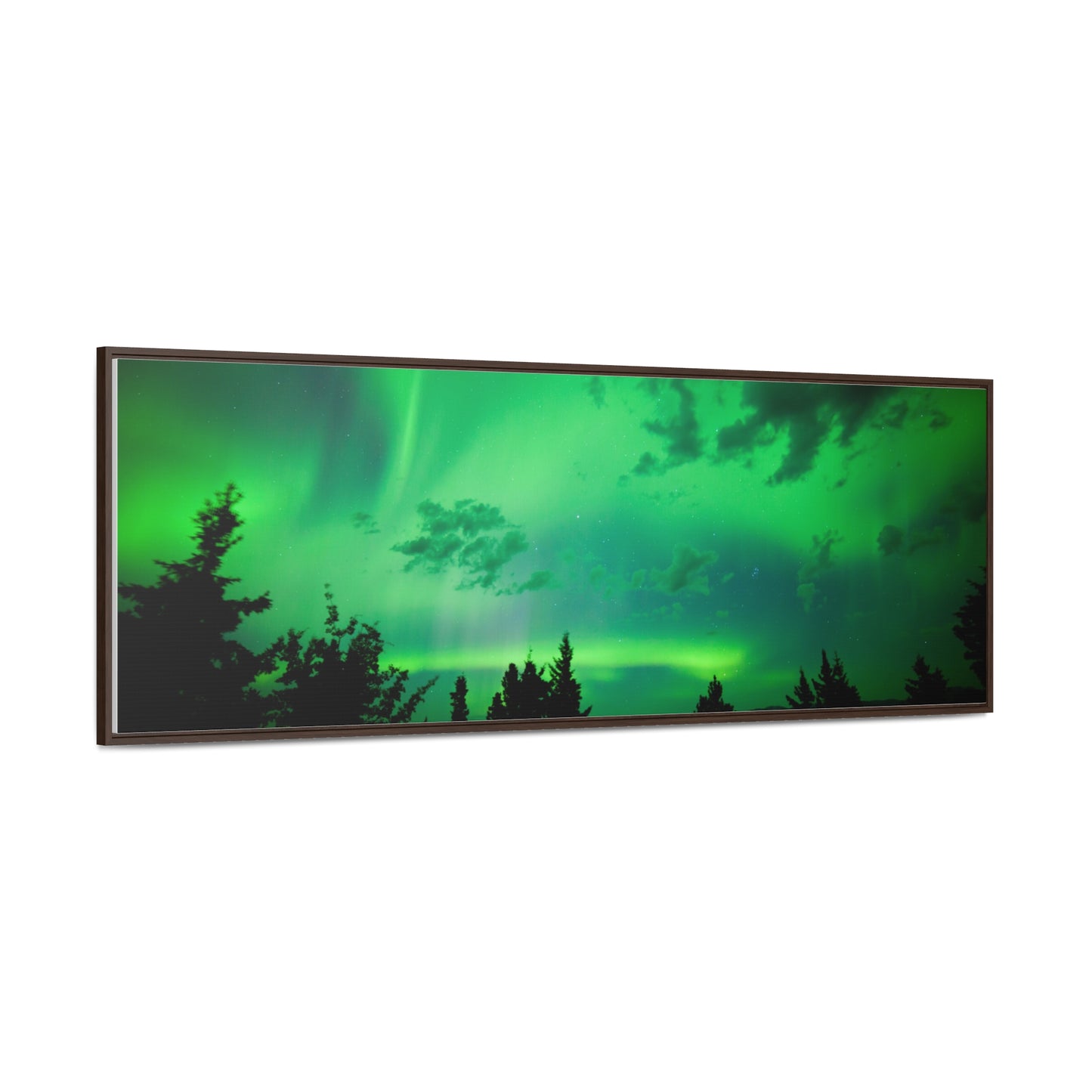 Northern Lights on Canvas Panoramic