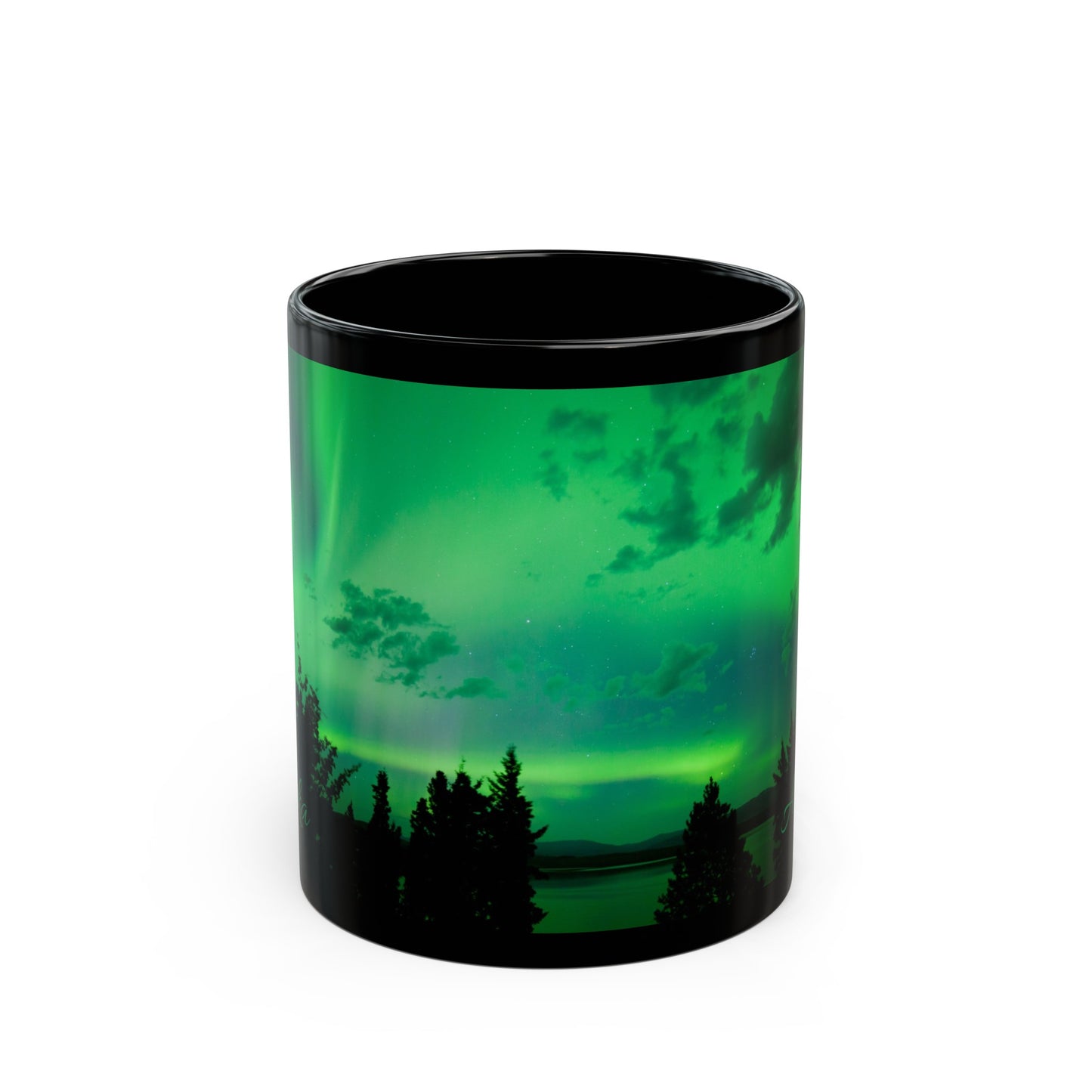 ALASKA Northern Lights Black Mug (11oz, 15oz)