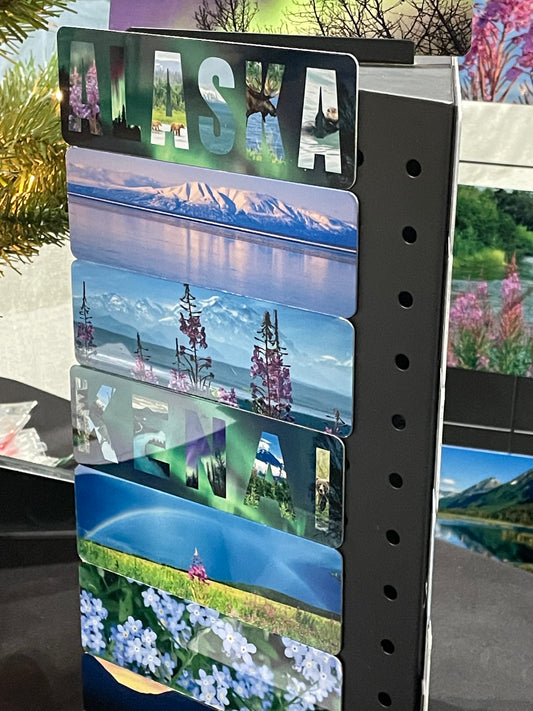 WHOLESALE Metal Alaska Photo Magnet